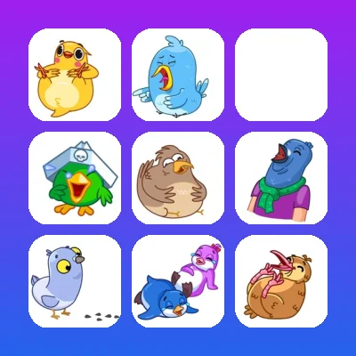 Birds Telegram Stickers Set