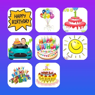 Birthday Telegram Stickers Set