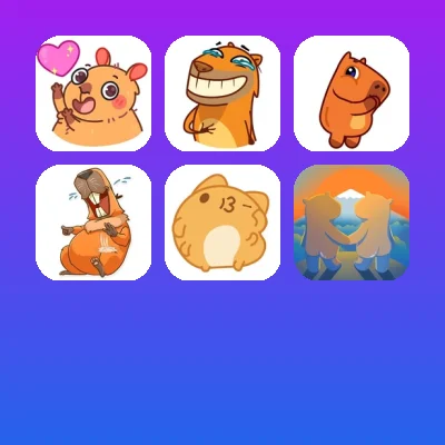 Capybara Telegram Stickers