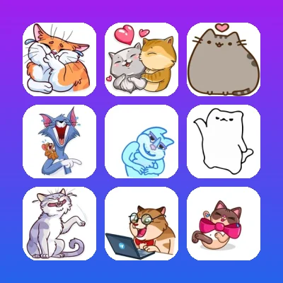 Cats Telegram Stickers Set
