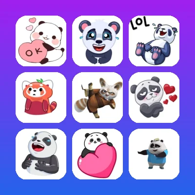 Panda Telegram Stickers Set