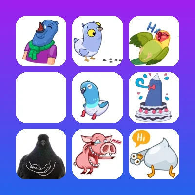 Pigeons Telegram Stickers List