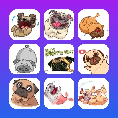 Pug Telegram Stickers