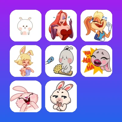 Rabbit Telegram Stickers Set