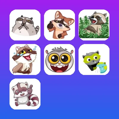 Raccoon Telegram Stickers