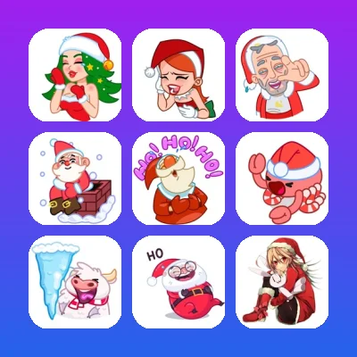 Santa Claus Telegram Stickers Set