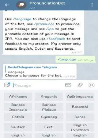 PronunciationBot preview 2