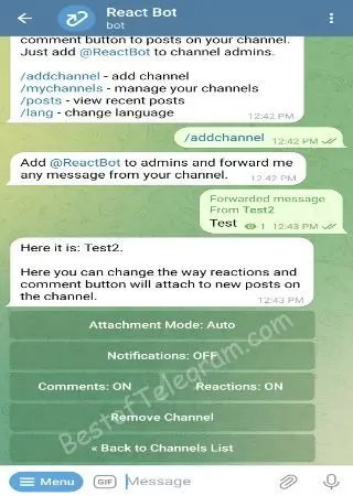 React Bot preview 3