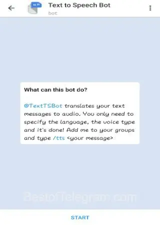 Text to Speech Bot preview 1