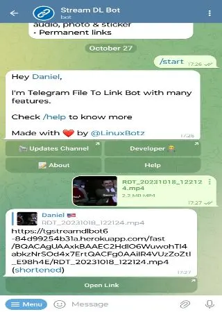 Stream DL Bot preview 2