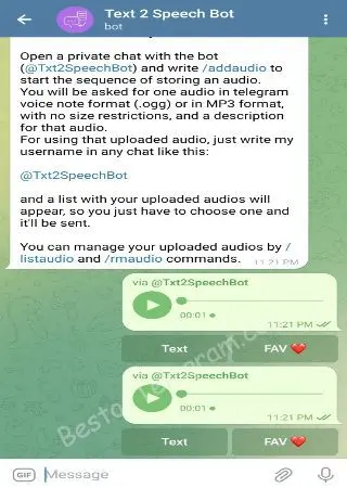 Text 2 Speech tool preview 3