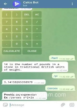 Calcs Bot preview 2