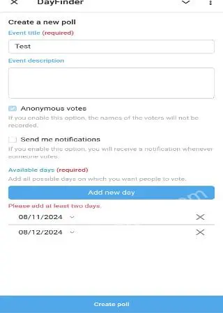 DayFinder preview 2