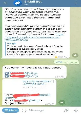 E-Mail Bot preview 3