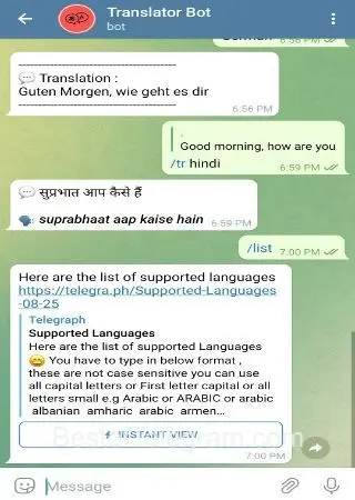 Translator Bot preview 3