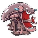 AI the Alien sticker pack