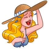 Blondie Vacation sticker pack