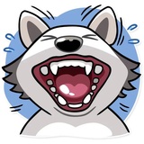Chuck the Husky sticker pack