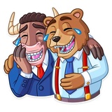Bull & Bear sticker pack