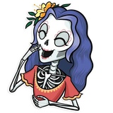 Catrina Calavera sticker pack