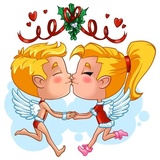 John & Eva new year sticker pack
