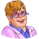Elton John sticker pack