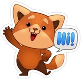 Freddie the fox sticker pack