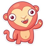 Monkey Gibby sticker pack