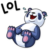Lazy Panda sticker pack