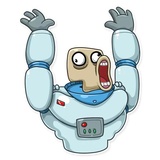 Lone Dead Spaceman sticker pack