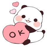 Love Love Yururin Panda sticker pack