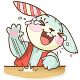 Plush Baby Bunny sticker pack