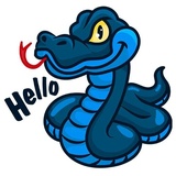 Blue Snake sticker pack
