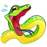 Sneaky Snake sticker pack