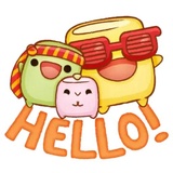 The Party Marshmallows sticker pack