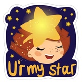 Love in Space sticker pack