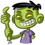 Z for Zombie sticker pack