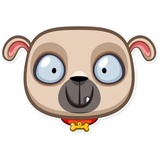 Zac The Pug sticker pack