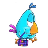 Bored Chick sticker pack