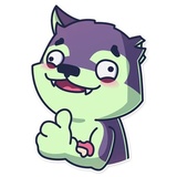 Creepy Wolf sticker pack