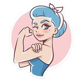 Girl Power sticker pack