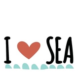 I Love Sea sticker pack