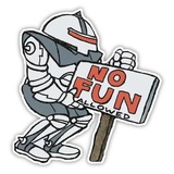 No Fun Allowed sticker pack