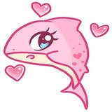 Pink Shark sticker pack