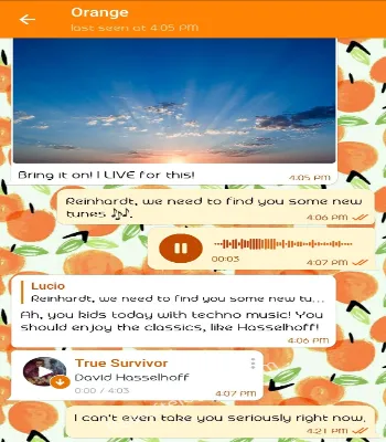 Orange preview