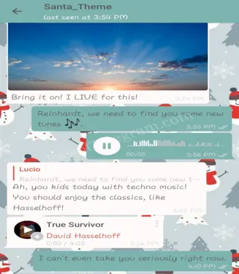 Santa Theme preview