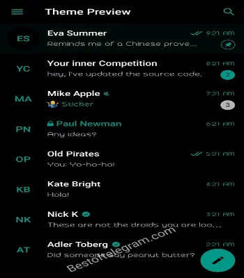 Teal preview
