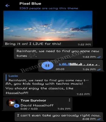 Pixel blue preview